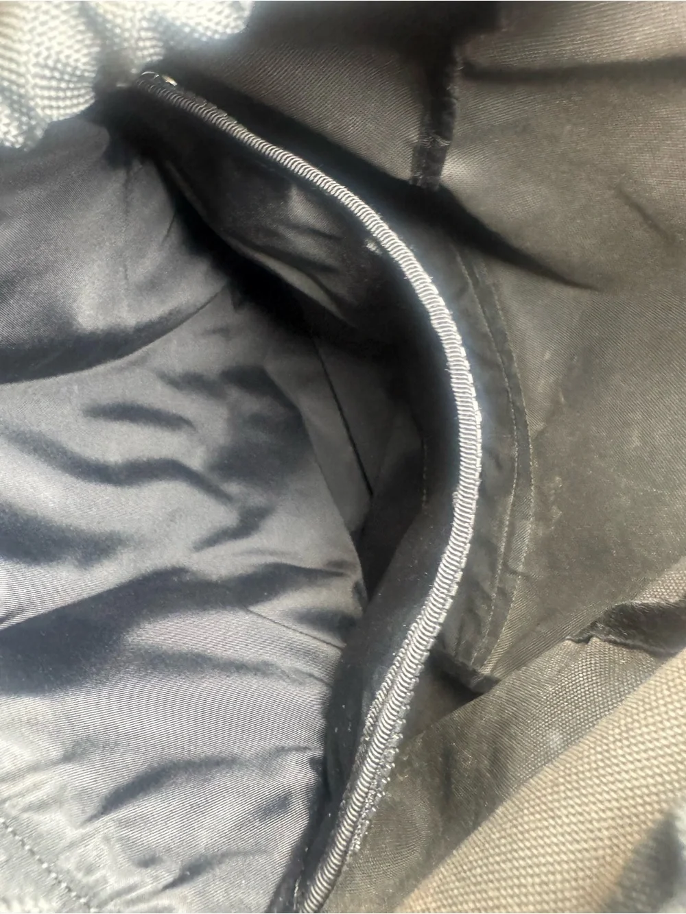Gucci Black Canvas Backpack with Red and Green Stripe Accents